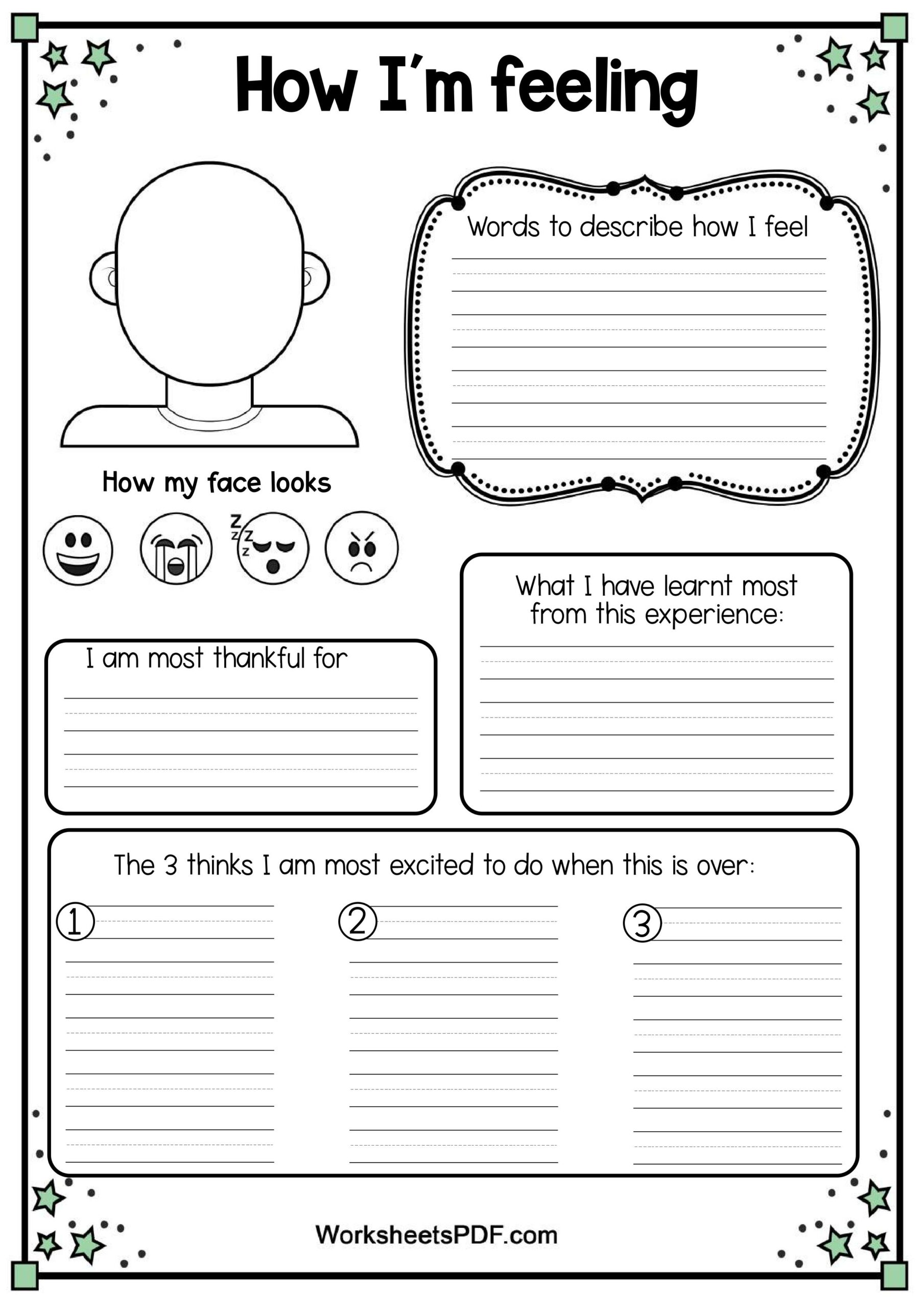 All About Me Worksheet 